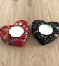 SPLATTER CERAMIC HEART TEALIGHT HOLDER - Image 5