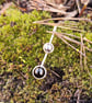 Silver pendant with hematite and onyx - Image 6