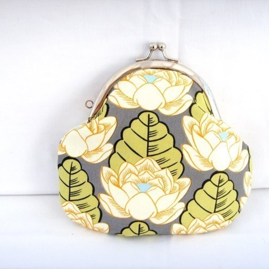Amy Butler Lotus Flower Fabric Credit CardCoin Purse
