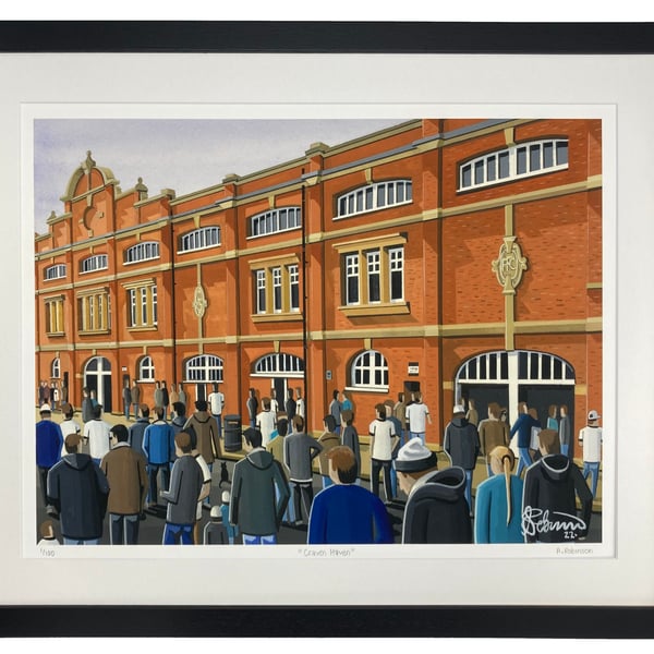 Fulham F.C Craven Cottage Limited Edition Framed Art Print (20" x 16")