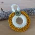 Crocheted Hanging Mini Wreath Decoration