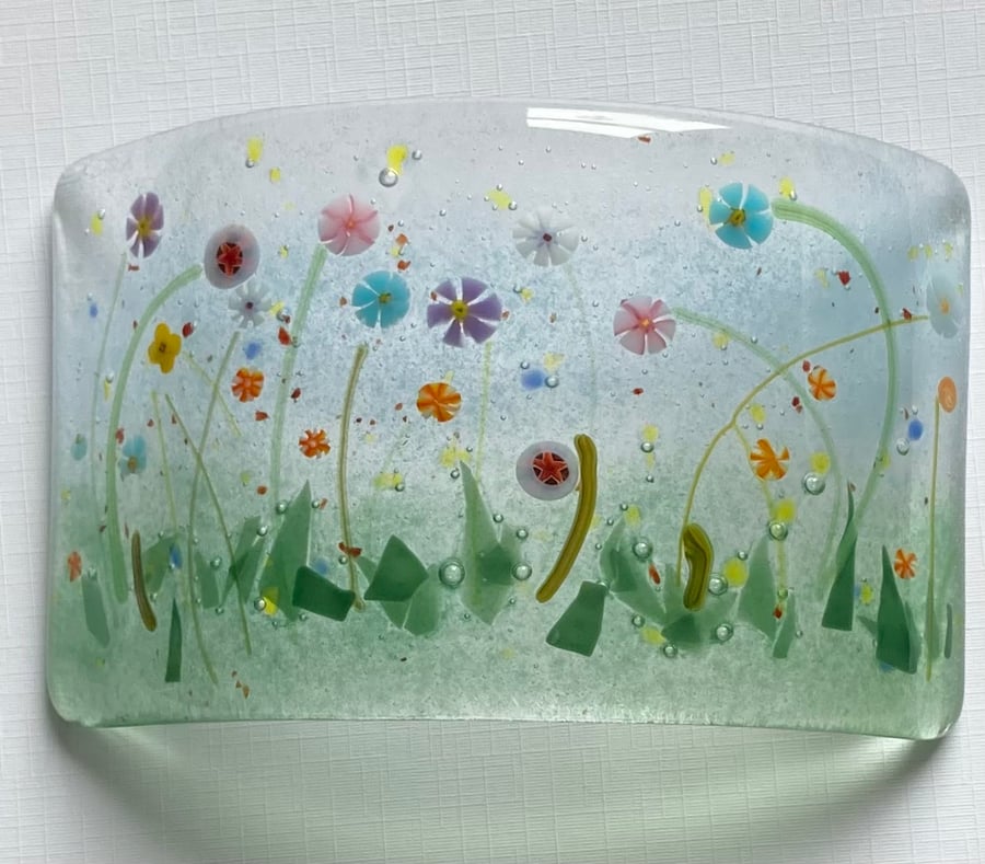 Fused Glass Meadow Curve