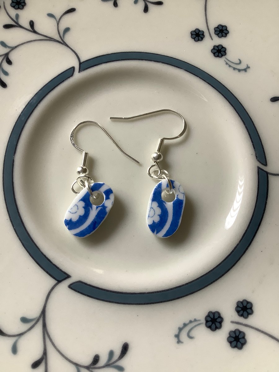 Handmade One of a Kind Ceramic Earrings, Eco Friendly Gifts.