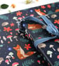 Gift Wrap Pack of 2 with tags, Hibernation with Autumn Fox and Toadstools - Image 1