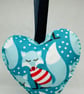 Fabric heart decorations SET 2 - Image 3