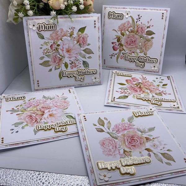 A little luxury for a small price Mothers day cards with Gold writing