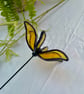 Stained Glass Flower - Handmade 3D Yellow Clematis - Image 3
