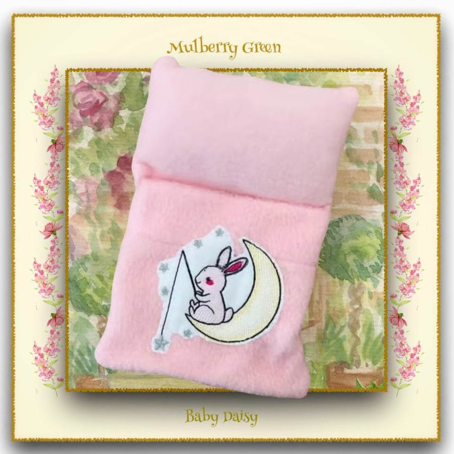 Embroidered Pink Sleeping Bag