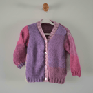 Hand knitted baby girl cardigan 12m to 2 years, 1st birthday gift ideas