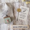 Little Wooden Painted House and Base in a Bag