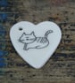 Small porcelain heart with hole - Image 2