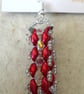 Brickwork-pattern bead earrings (customisable) - Image 1