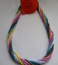 Gorgeous Multicolored Strand Beaded Skillful Elegant Necklace