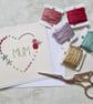  Mum Embroidered Card, Mother's Day Card, New Mum Card - Image 5