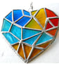 Geometric Patchwork Seaside Heart Suncatcher Stained Glass 006 - Image 7
