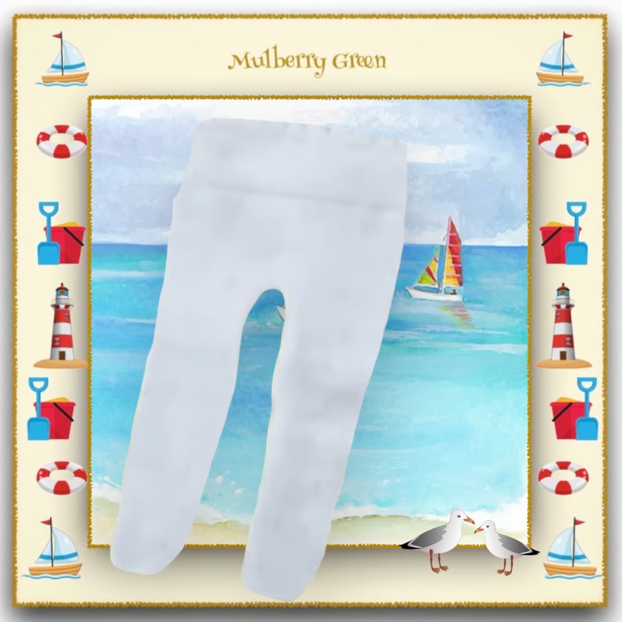 Reserved for Karen - White Heart Tights