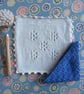 Eco dish cloths face cloths - cornish blue - Image 1