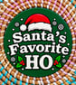 Santa's Favourite Ho Christmas Coaster – Funny Rude Festive Drinks Coaster