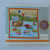 Sewing Needle Case with Picnic Scene and Bunting. 