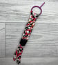 Macrame keyring in recycled t-shirt yarn - Image 2
