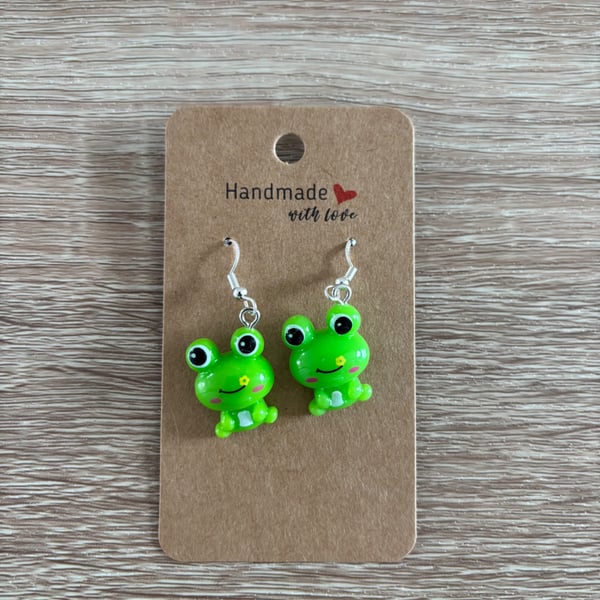 Sterling Silver Earrings - Frogs - Brand New & Sealed!! 