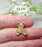 Tiny Teddy Bear's Baby Bear Pin, Handmade Cute Mini Bear Badge Gift - Image 4