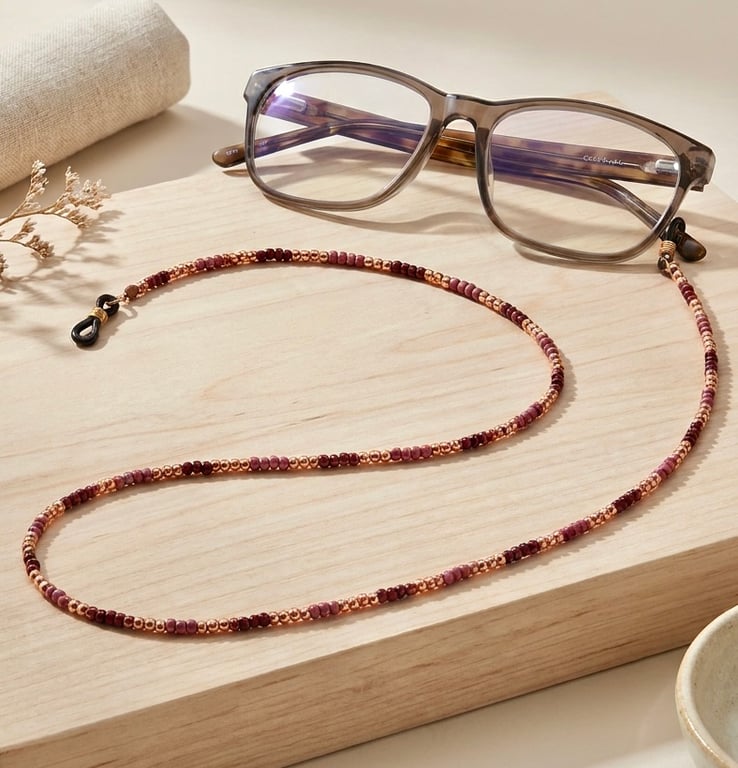 Handmade Seed Bead Glasses Chain