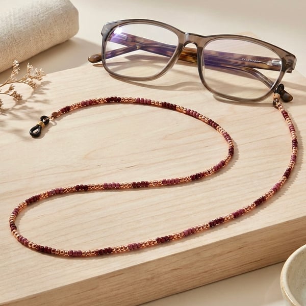Handmade Seed Bead Glasses Chain