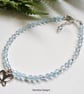 Designer Blue Topaz Butterfly Sterling Silver Bracelet 