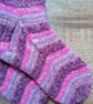 Socks, hand knitted, SMALL, adult size 4-5  - Image 3