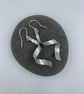 spiral dangly earrings in silver aluminium - Image 5