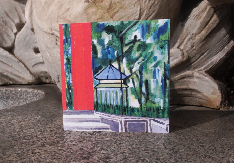 Bandstand in Victoria Park greetings card