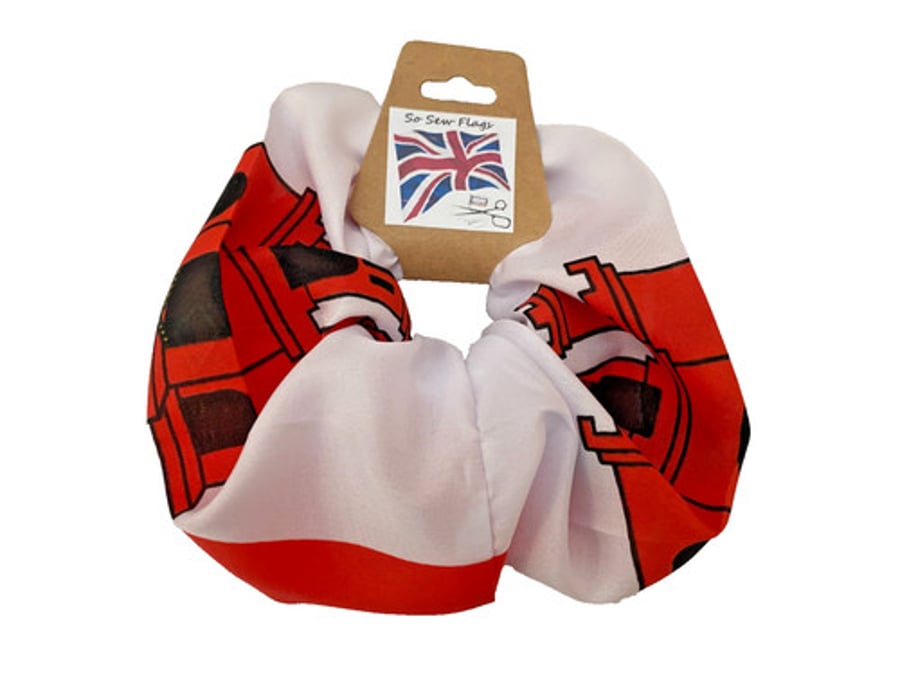 Gibraltar City Flag Hair Scrunchie Scrunchies Accessory Band 