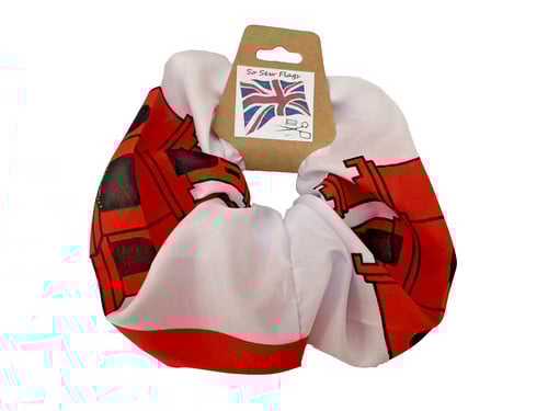 Gibraltar City Flag Hair Scrunchie Scrunchies Accessory Band 
