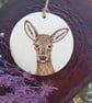 Roe deer hanging ornament  - Image 2