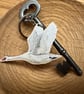 Barn Owl Wood Keyring - Image 5