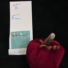 Pumpkin Pin Cushion plus, one pack of Tidal Treasure Pins 