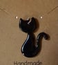 Rustic black cat pendant  - Image 5