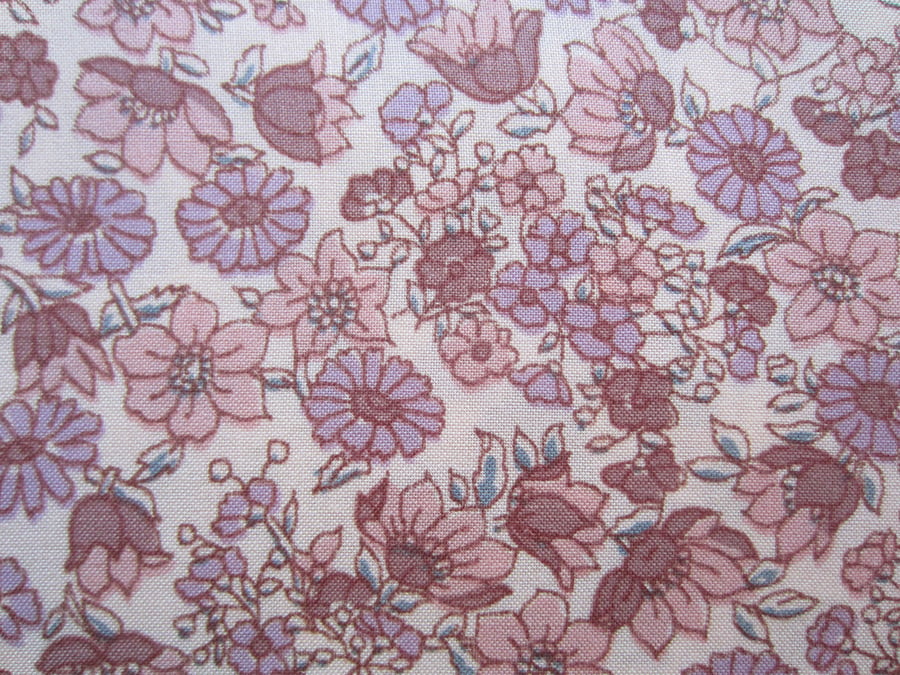 2 Metres of Unused Vintage Liberty Pink Floral Fabric.