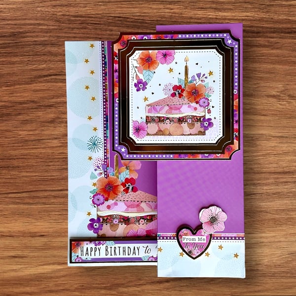 Card. Luxury Colourful Birthday Card for him or her