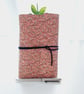 Pink Flower Cork Notebook Journal