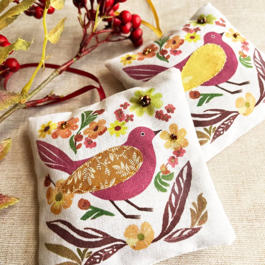Handmade lavender bags, Christmas stocking filler, letterbox gift