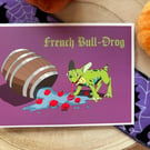 Hallowed Hounds- French Bull-Drog Halloween A6 Postcard