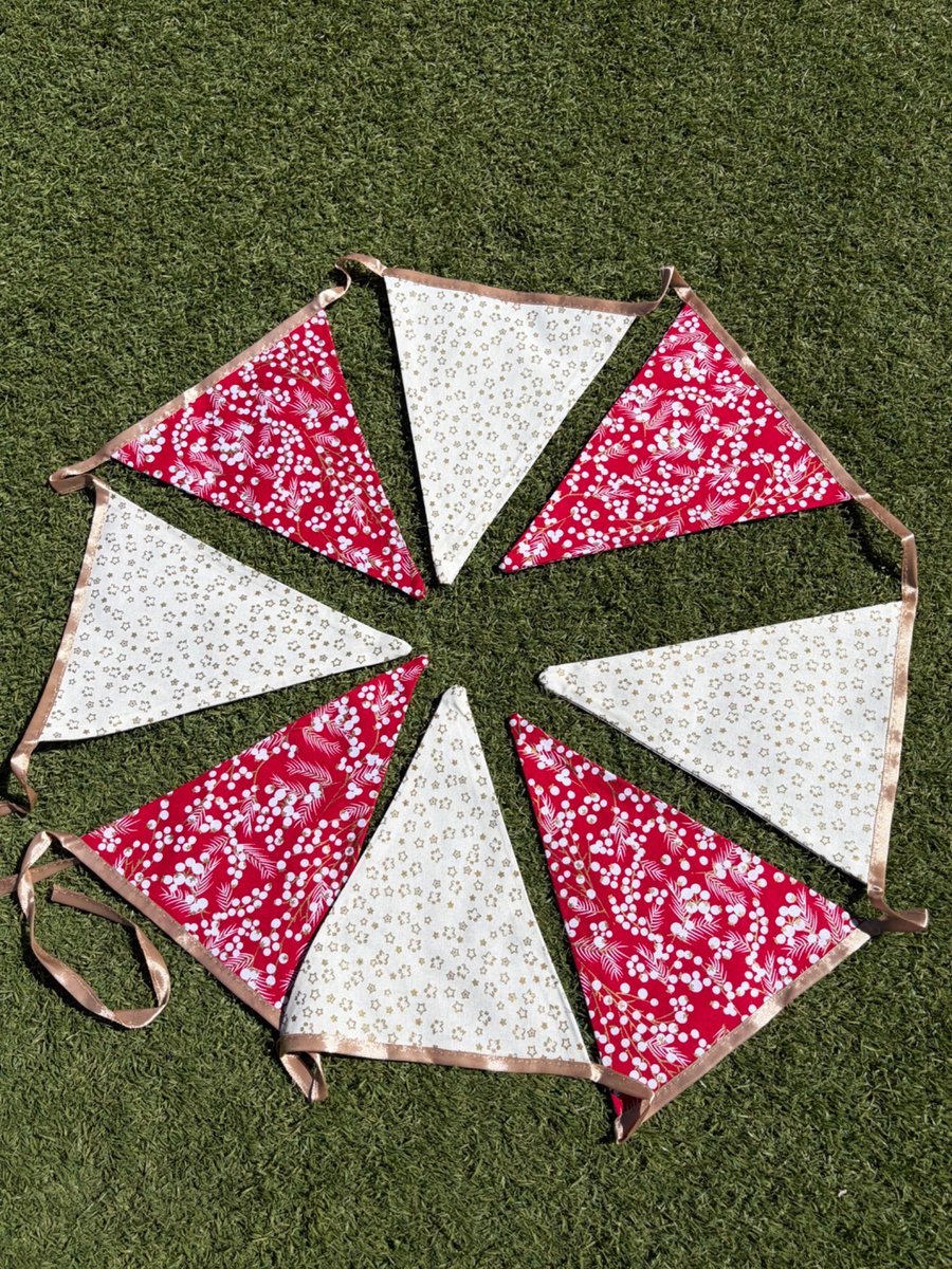 Handmade Christmas Bunting 
