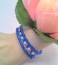 Set of 3 Stacking Memory Wire Cuff Bracelets, Stacking Bracelets, Blue Bracelets - Image 4