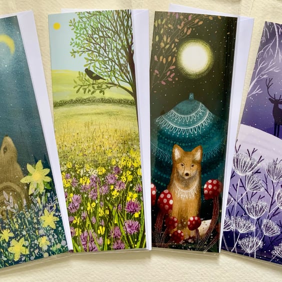 Four Seasons, blank greetings card pack
