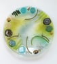 Glass bowl, rock pool bowl, fused glass sea theme, kitchen ornament, beach lover - Image 10