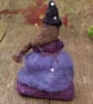 Needle felt Witch - textile art, art doll, Halloween decoration, kitchen witch - Image 2
