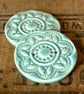 Set of two handmade ceramic buttons