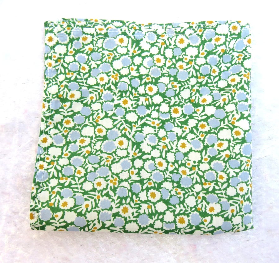Liberty print handkerchief, Moroccan flowers